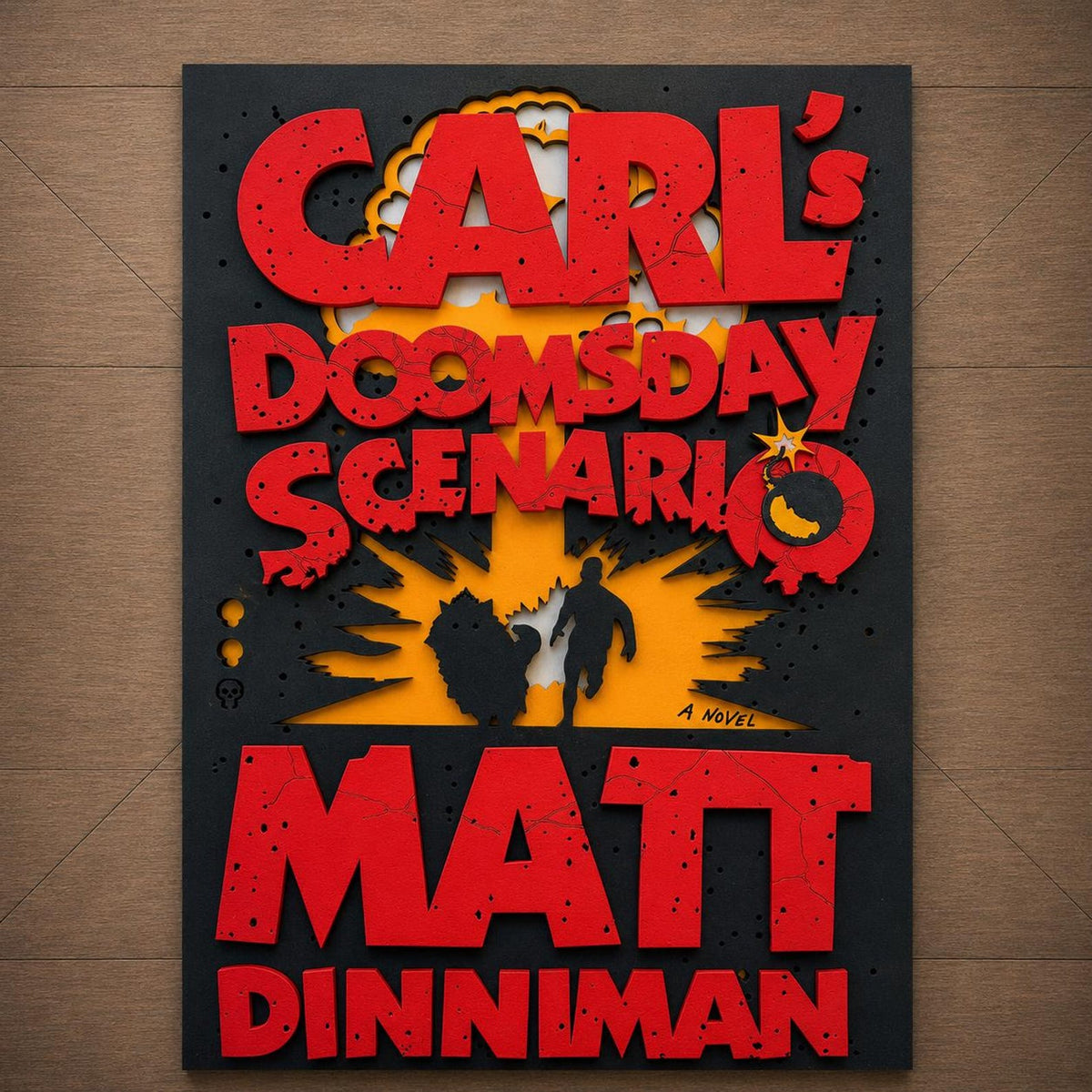 Carl's Doomsday Scenario Book Cover Wall Art | Book 2 Decor | Layered Wood Sign | 3D Laser Cut Birch | Nerdy Gift | LitRPG