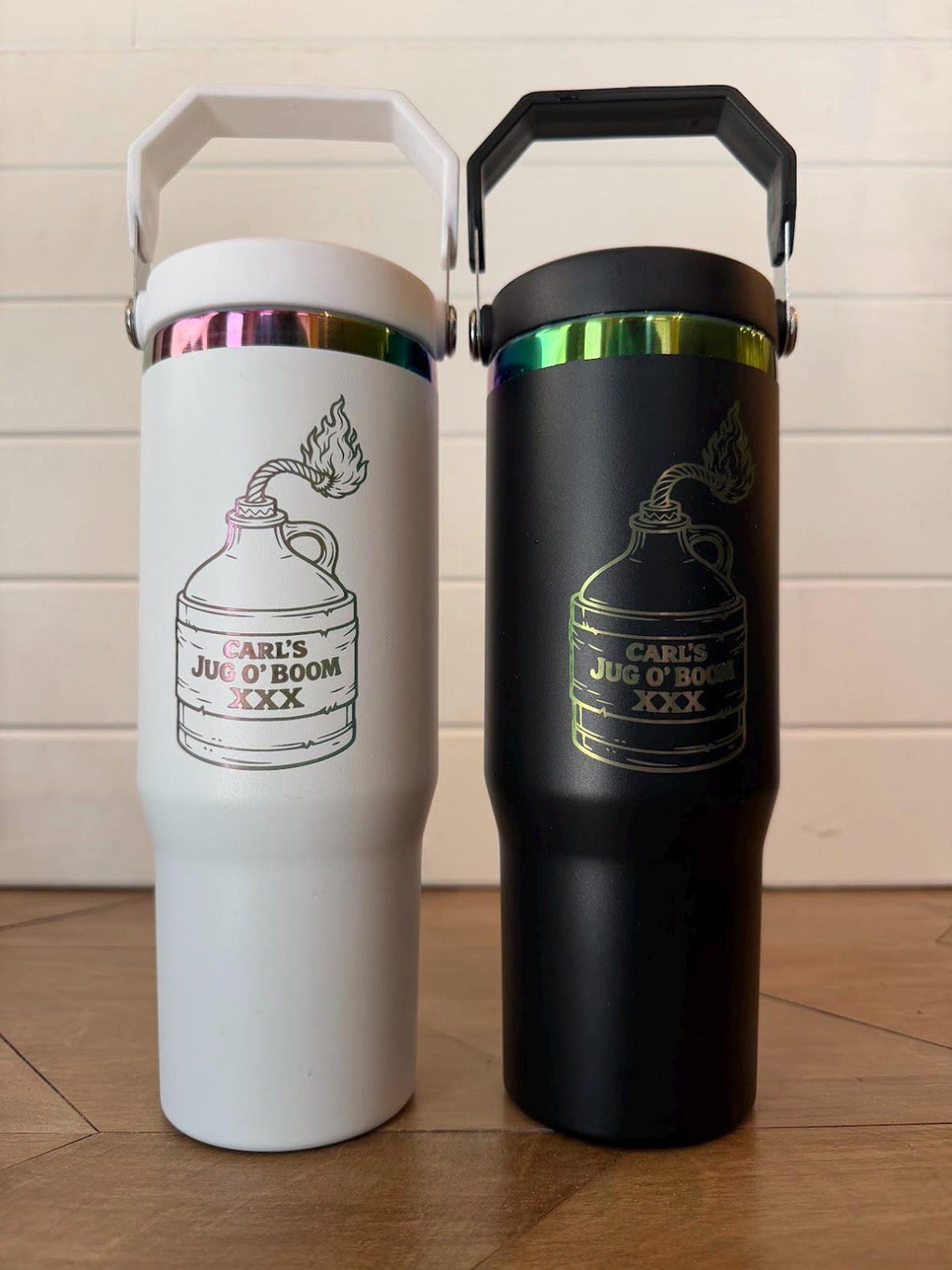 Carl's Jug O' Boom Tumbler | Dungeon Crawler Carl | 20oz or 30oz Rainbow Engraved Cup | Black or White