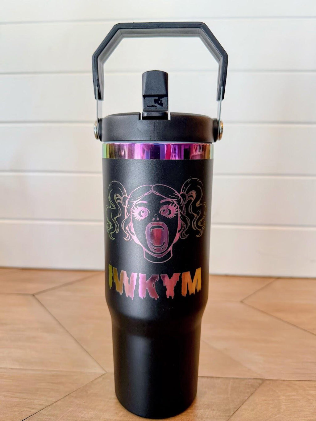 Samantha "IWKYM / Yoo Hoo" Tumbler | Dungeon Crawler Carl | 20oz or 30oz Rainbow Engraved Cup | Black or White