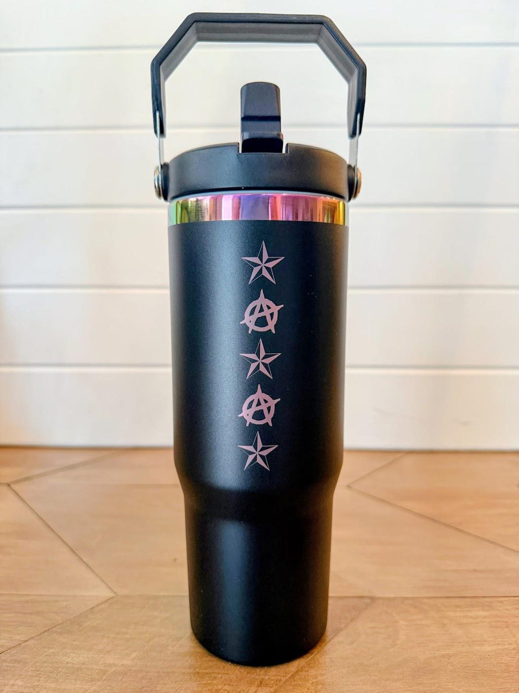 Viva La Revolucion, Carl - Dungeon Crawler Carl Tumbler | 20oz or 30oz | Princess Donut Rainbow Stainless Steel | Black or White