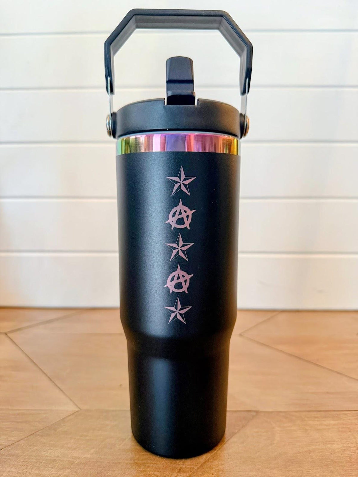 Viva La Revolucion, Carl - Dungeon Crawler Carl Tumbler | 20oz or 30oz | Princess Donut Rainbow Stainless Steel | Black or White