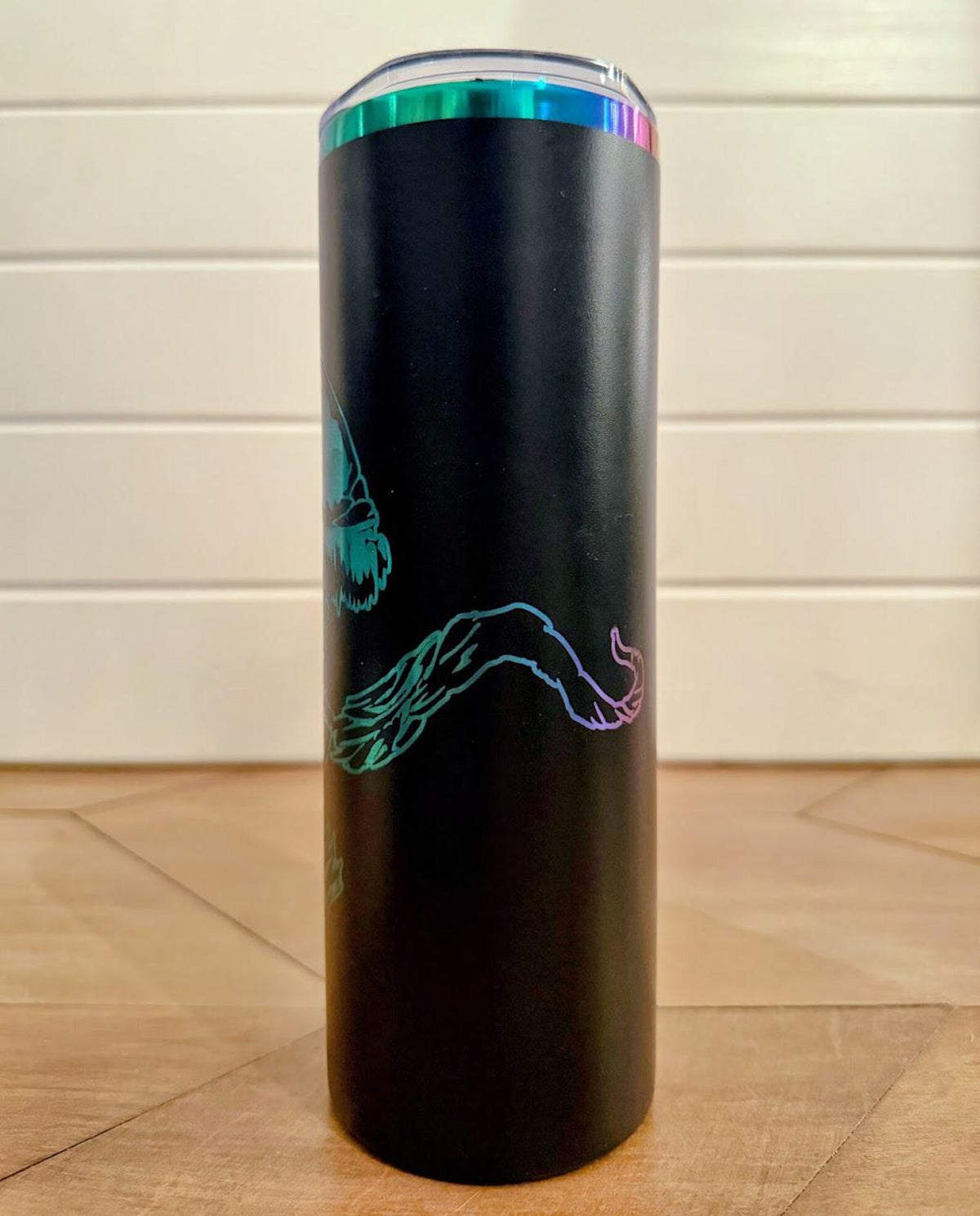 Venom Tumbler | 20oz or 30oz Rainbow Engraved Cup | Black Stainless Steel | Symbiote Inspired Gift
