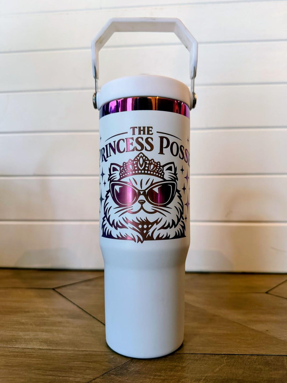 Princess Posse Tumbler | Dungeon Crawler Carl Princess Donut | 20oz or 30oz Rainbow Engraved Cup | Black or White