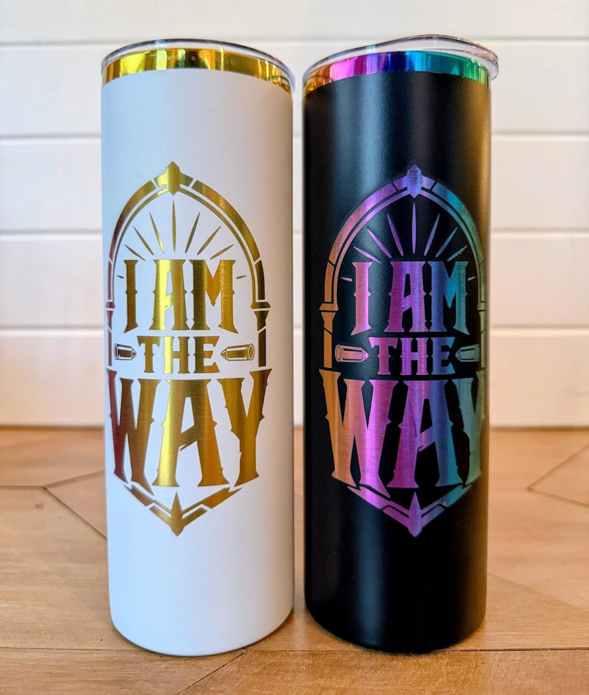 HeyZoos, Uzi Jesus Tumbler | Dungeon Crawler Carl | 20oz or 30oz Rainbow Engraved Cup | Black or White