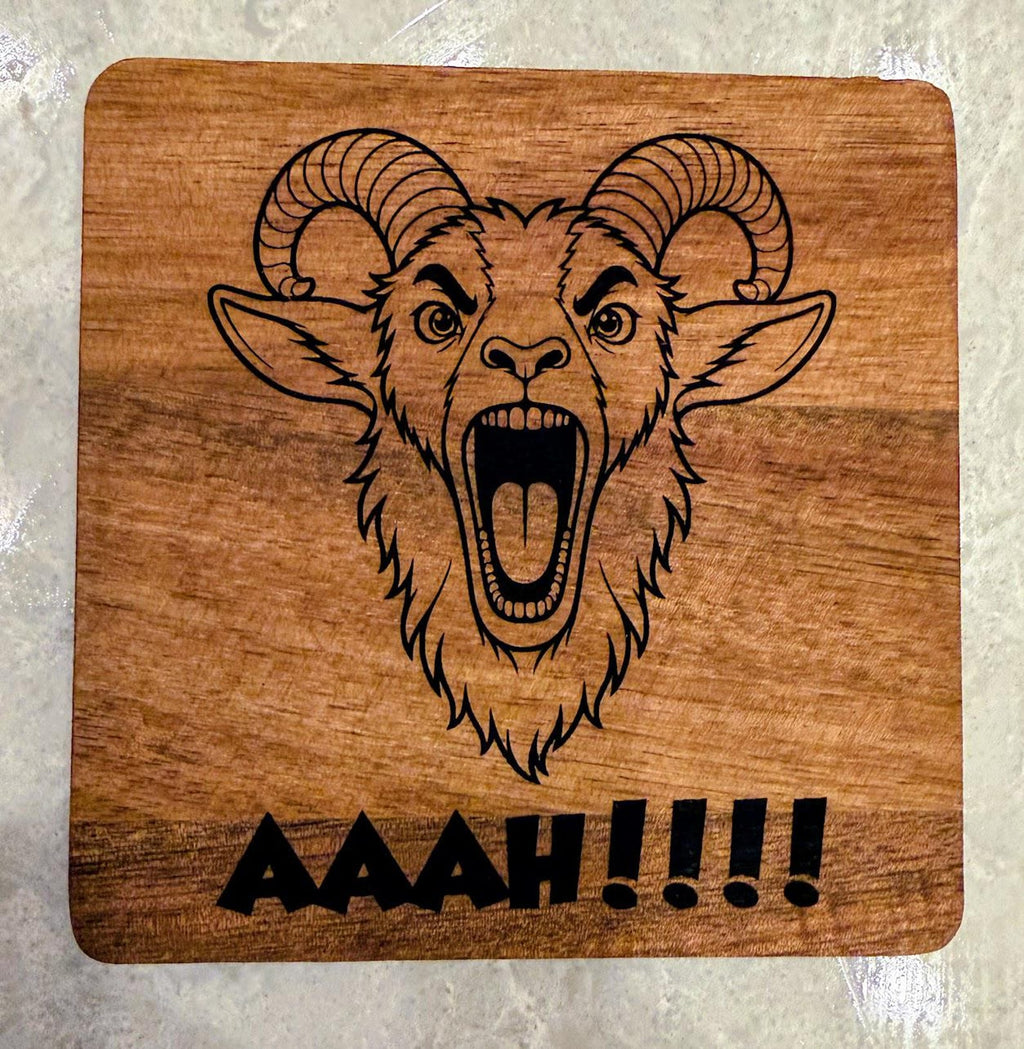 Dungeon Crawler Carl Wooden Coaster Set | 6 Laser Engraved Acacia Coasters | Princess Donut, Mongo & Prepotente | LitRPG Gift