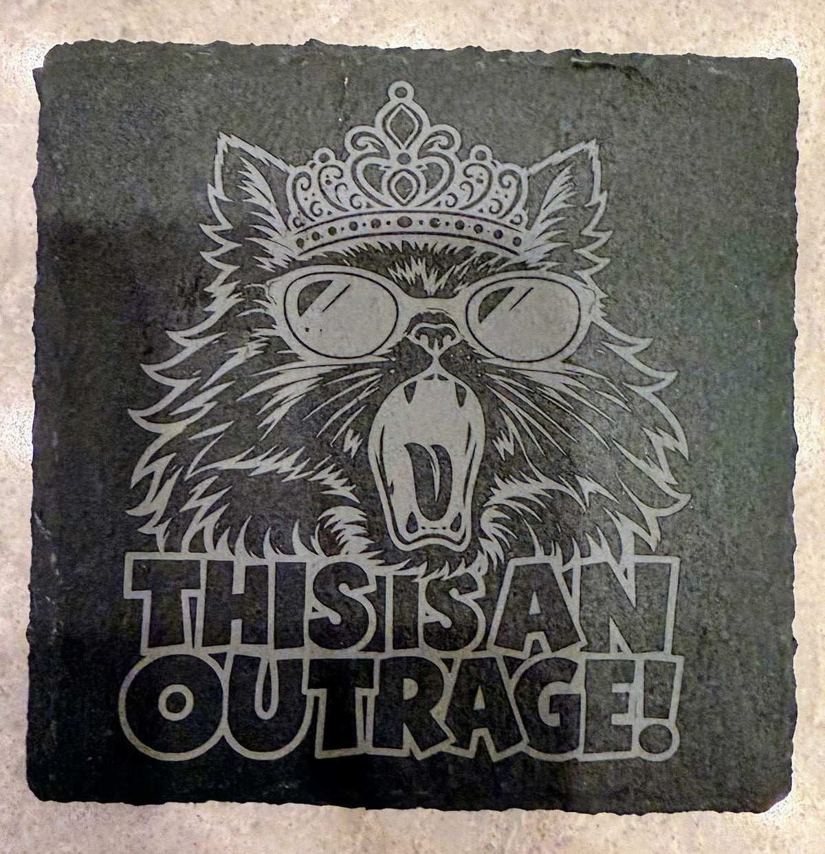 Dungeon Crawler Carl - Engraved Slate Coaster Set of 6