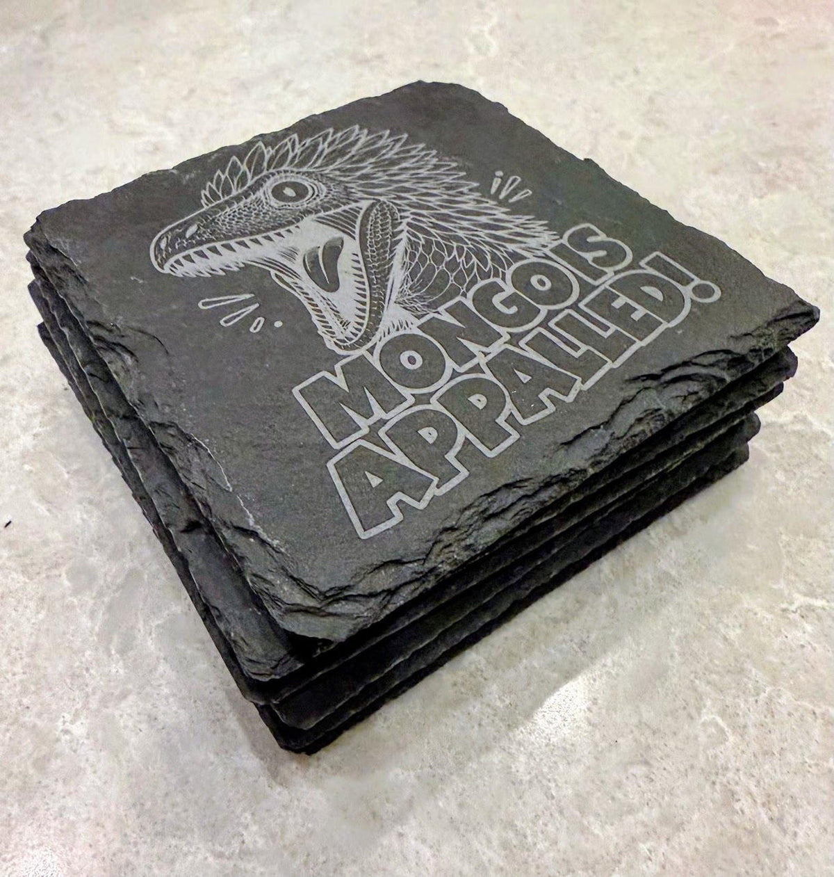 Dungeon Crawler Carl - Engraved Slate Coaster Set of 6