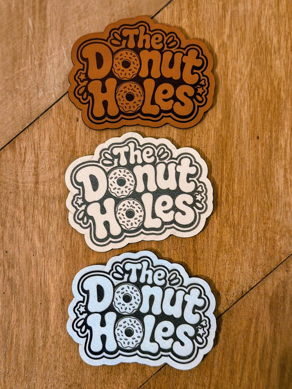 The Donut Holes Hat | Dungeon Crawler Carl Trucker Hat | Laser Engraved Leather Patch | Princess Donut LitRPG Gift