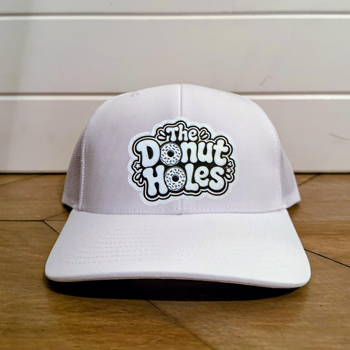 The Donut Holes Hat | Dungeon Crawler Carl Trucker Hat | Laser Engraved Leather Patch | Princess Donut LitRPG Gift