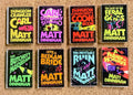 Dungeon Crawler Carl Hardcover Acrylic Pins | UV Printed Book Cover Pin Set | Matt Dinniman Inspired Collectible Pins | Nerdy Bookish Gift