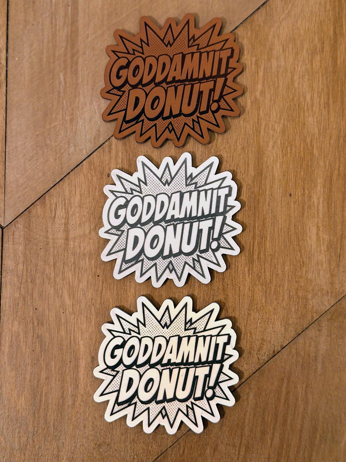 Goddamnit Donut Hat | Dungeon Crawler Carl Inspired Patch Hat | Richardson 112 Trucker Cap | Princess Donut Fan Gift | Nerdy Bookish Apparel