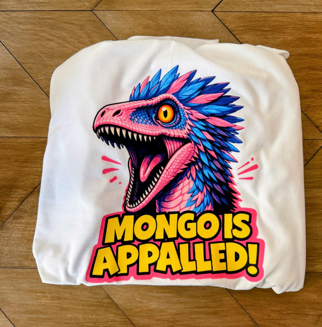 Mongo Is Appalled Loot Box | Dungeon Crawler Carl Mongo Gift Set | DCC T-Shirt, 30oz Tumbler, Pin & Keychain | LitRPG Gift