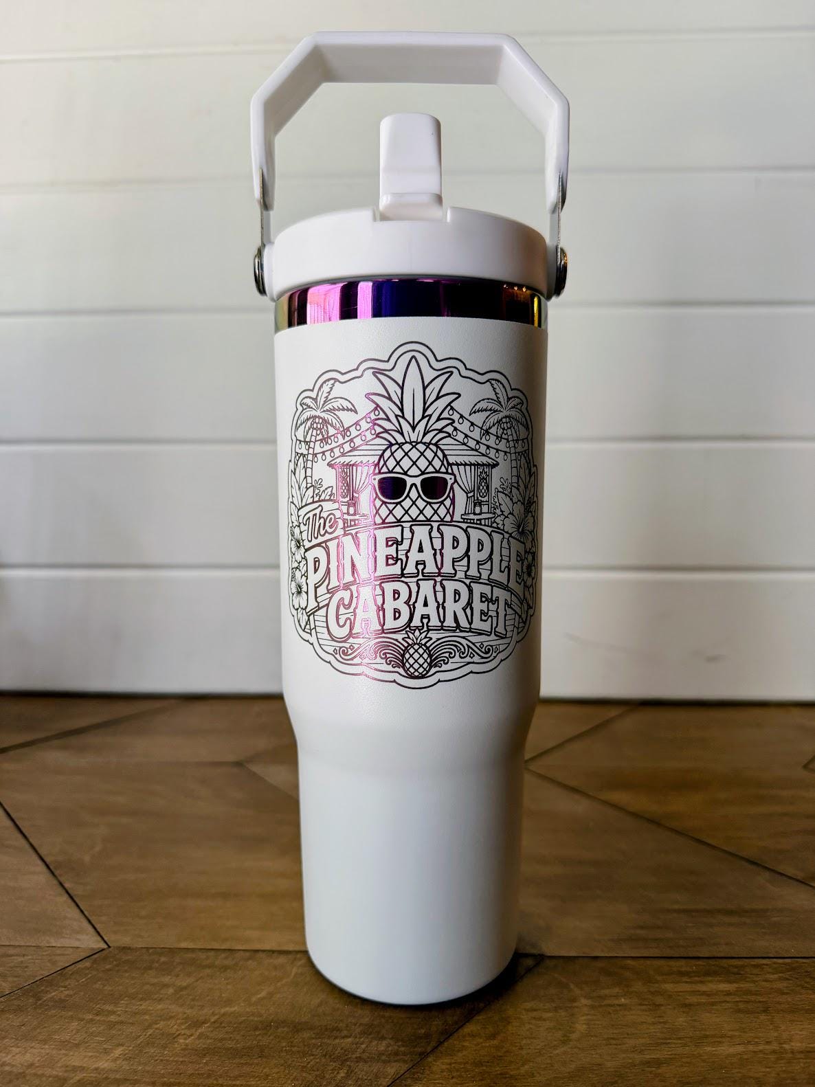 Pineapple Cabaret Loot Box | Dungeon Crawler Carl Gift Set | DCC T-Shirt, 30oz Tumbler, Acrylic Pin & Keychain | LitRPG Gift