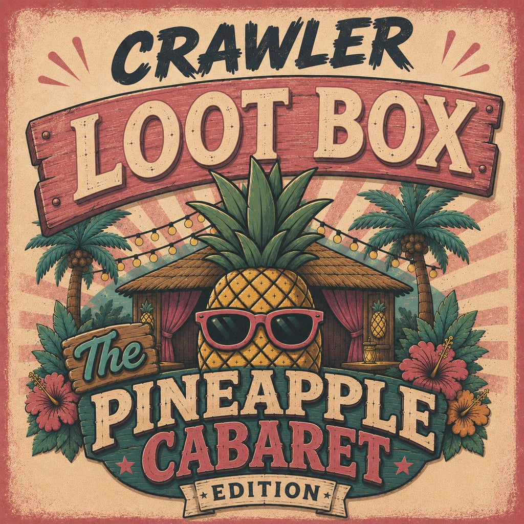 Pineapple Cabaret Loot Box | Dungeon Crawler Carl Gift Set | DCC T-Shirt, 30oz Tumbler, Acrylic Pin & Keychain | LitRPG Gift