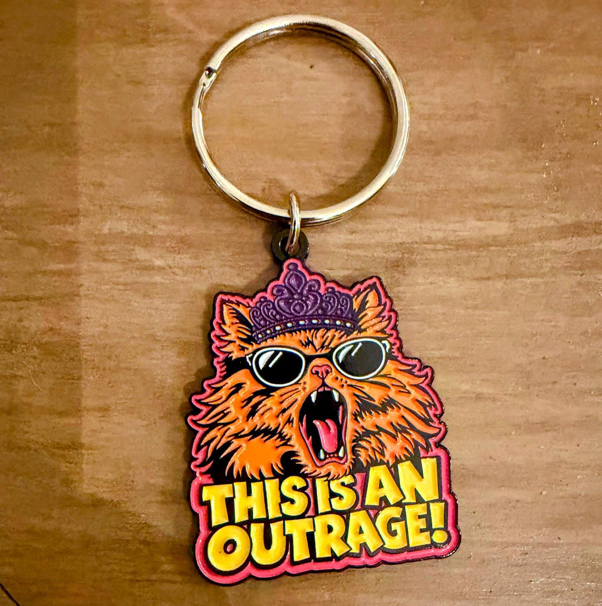 Dungeon Crawler Carl Enamel Keychain | 5 Designs | Princess Donut This Is An Outrage | Mongo Is Appalled | New Achievement | LitRPG Fan Gift