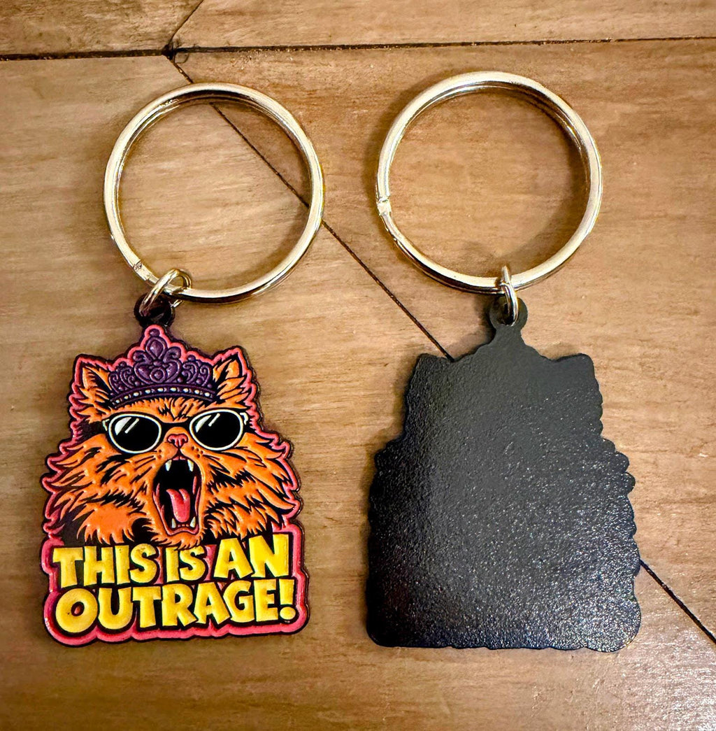Dungeon Crawler Carl Enamel Keychain | 5 Designs | Princess Donut This Is An Outrage | Mongo Is Appalled | New Achievement | LitRPG Fan Gift