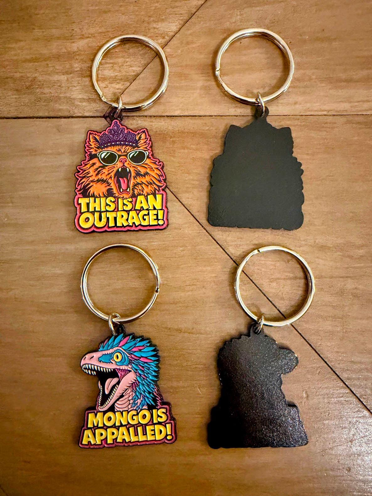 Dungeon Crawler Carl Enamel Keychain | 5 Designs | Princess Donut This Is An Outrage | Mongo Is Appalled | New Achievement | LitRPG Fan Gift