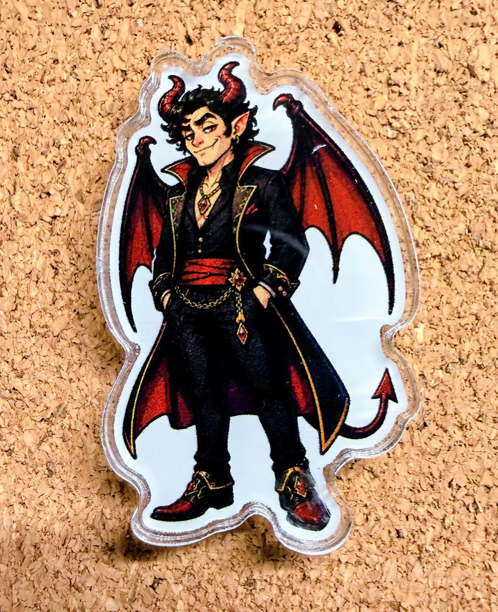 Mordecai Through the Floors Acrylic Pins | Dungeon Crawler Carl Mordecai Collection | 11 DCC Character Designs | LitRPG Pin