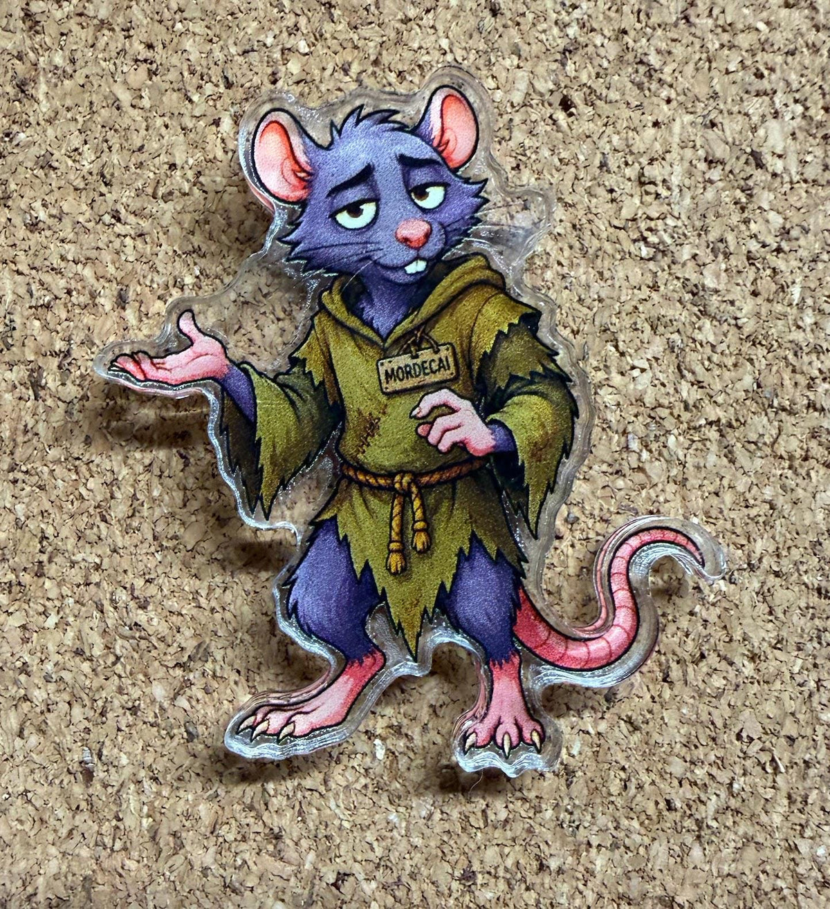 Mordecai Through the Floors Acrylic Pins | Dungeon Crawler Carl Mordecai Collection | 11 DCC Character Designs | LitRPG Pin