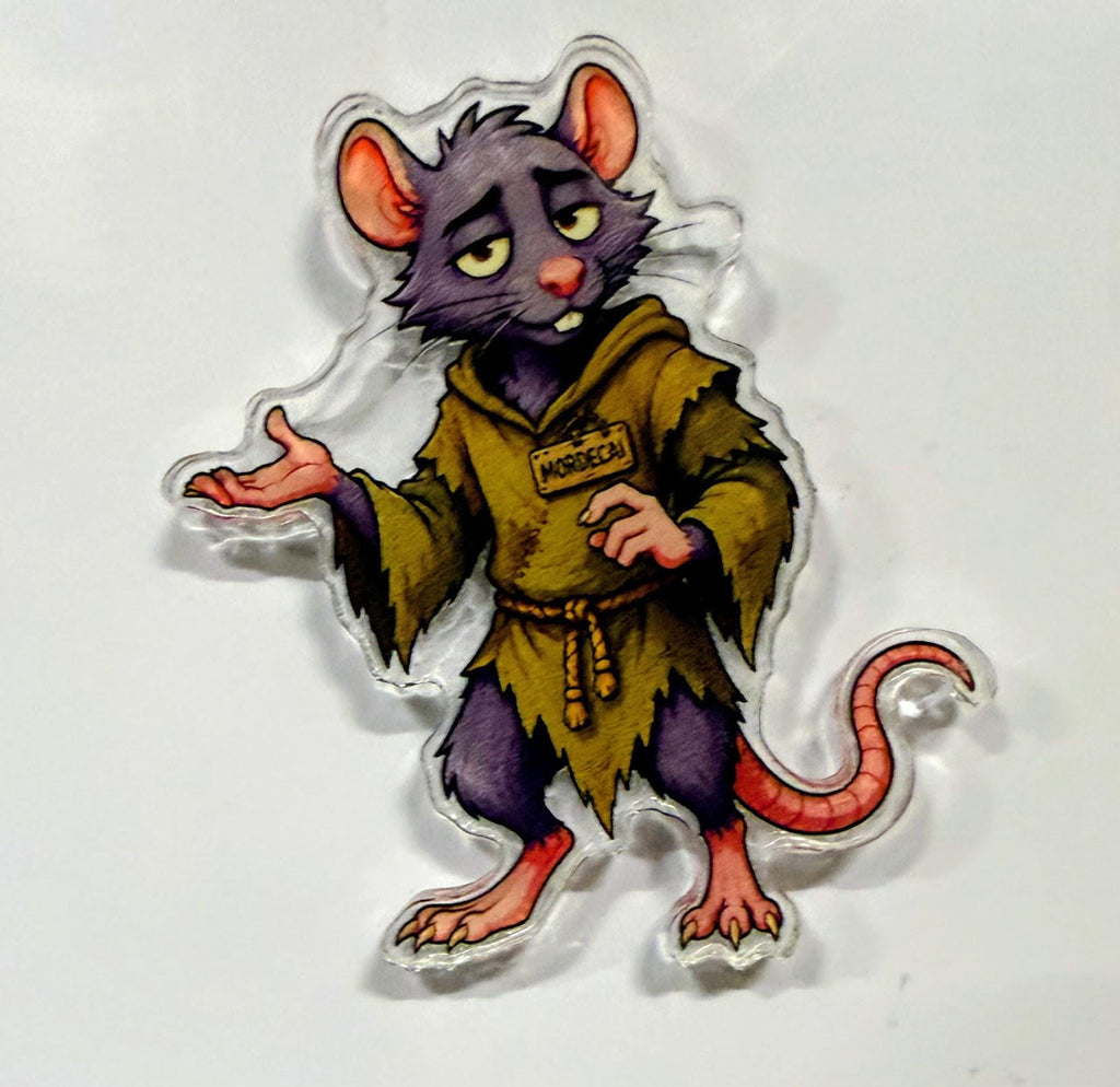 Mordecai Through the Floors Magnets | Dungeon Crawler Carl Mordecai Collection | 11 Acrylic Character Designs | DCC LitRPG Gift