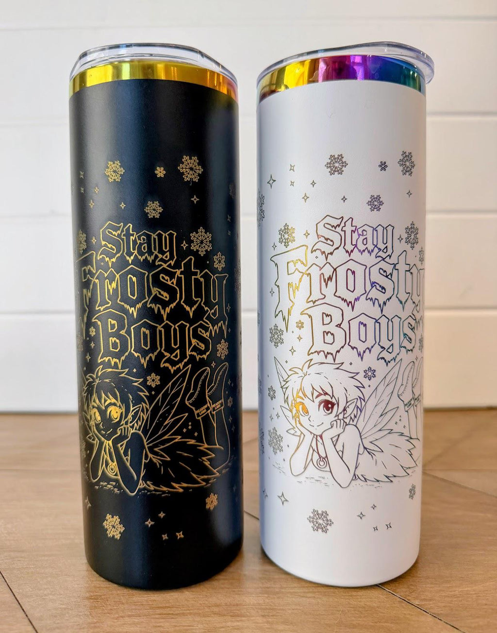 Elle McGibbons Tumbler | Dungeon Crawler Carl Character Merch | 20oz or 30oz Rainbow Engraved Cup | Black or White