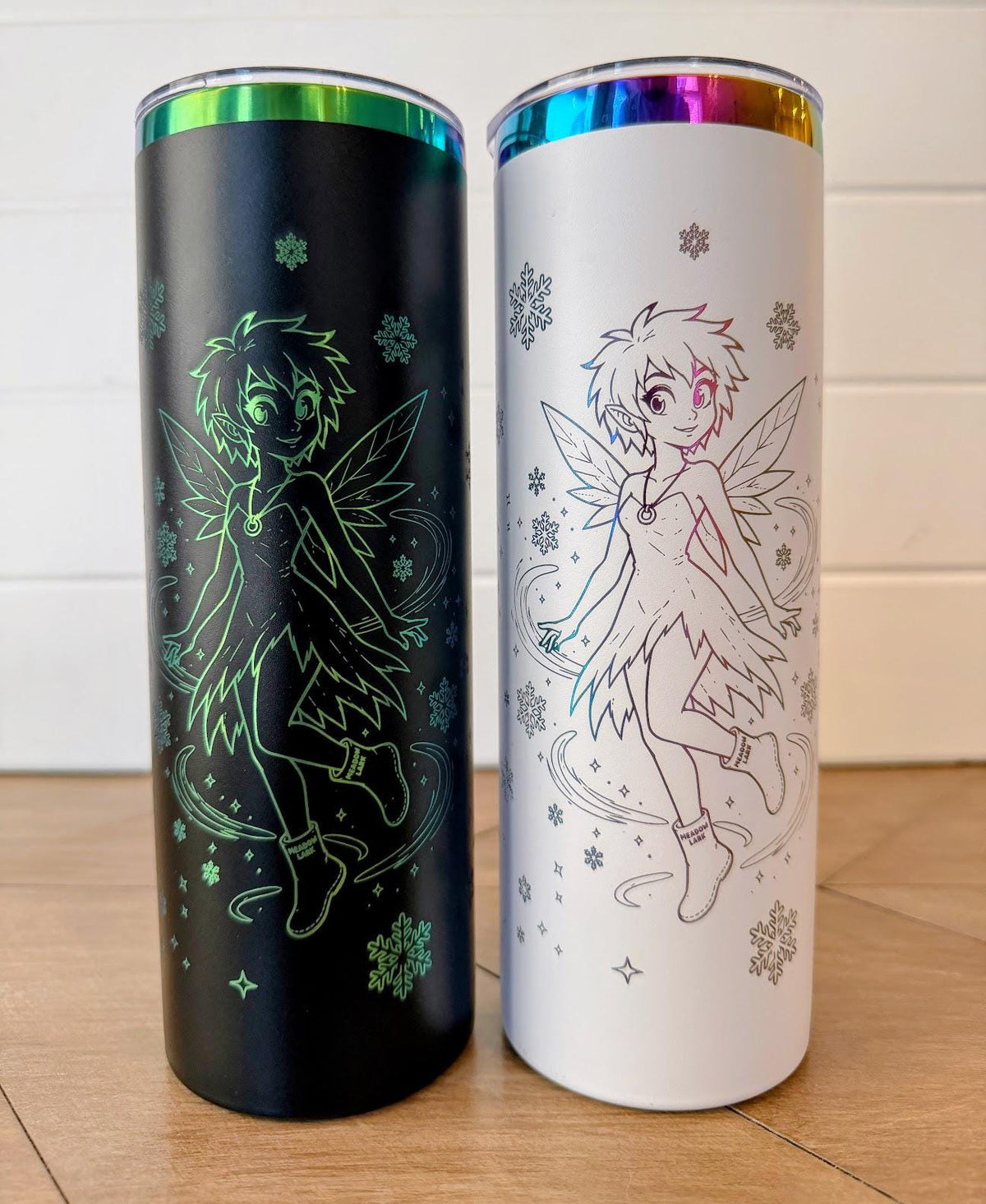 Elle McGibbons Tumbler | Dungeon Crawler Carl Character Merch | 20oz or 30oz Rainbow Engraved Cup | Black or White