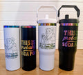 Prepotente Tumbler | Probably Soda Pop & Big Red | Dungeon Crawler Carl 20oz or 30oz Rainbow Engraved Cup | Black or White