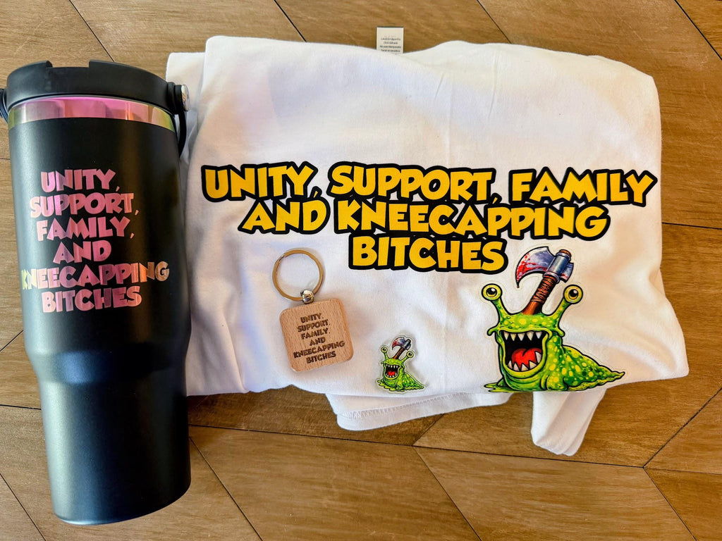 Sluggalo Loot Box | Dungeon Crawler Carl Gift Set | DCC T-Shirt, 30oz Tumbler, Acrylic Pin & Keychain | LitRPG Merch