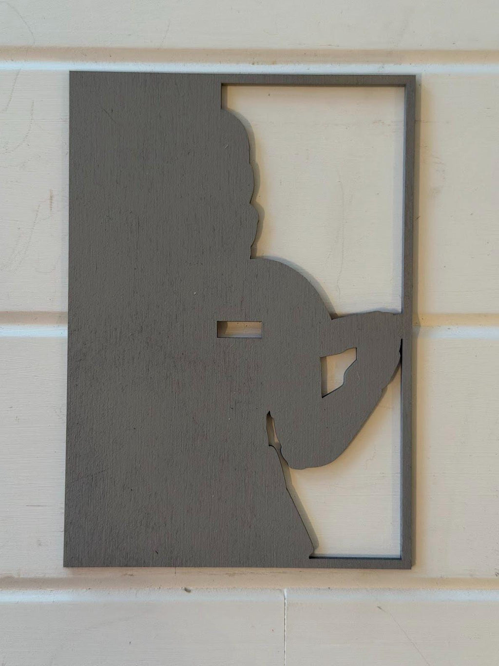 Stormtrooper Layered Wood Wall Art | 3D Laser Cut Star Wars Decor | Hand-Painted 7-Layer Birch | Imperial Sci-Fi Art