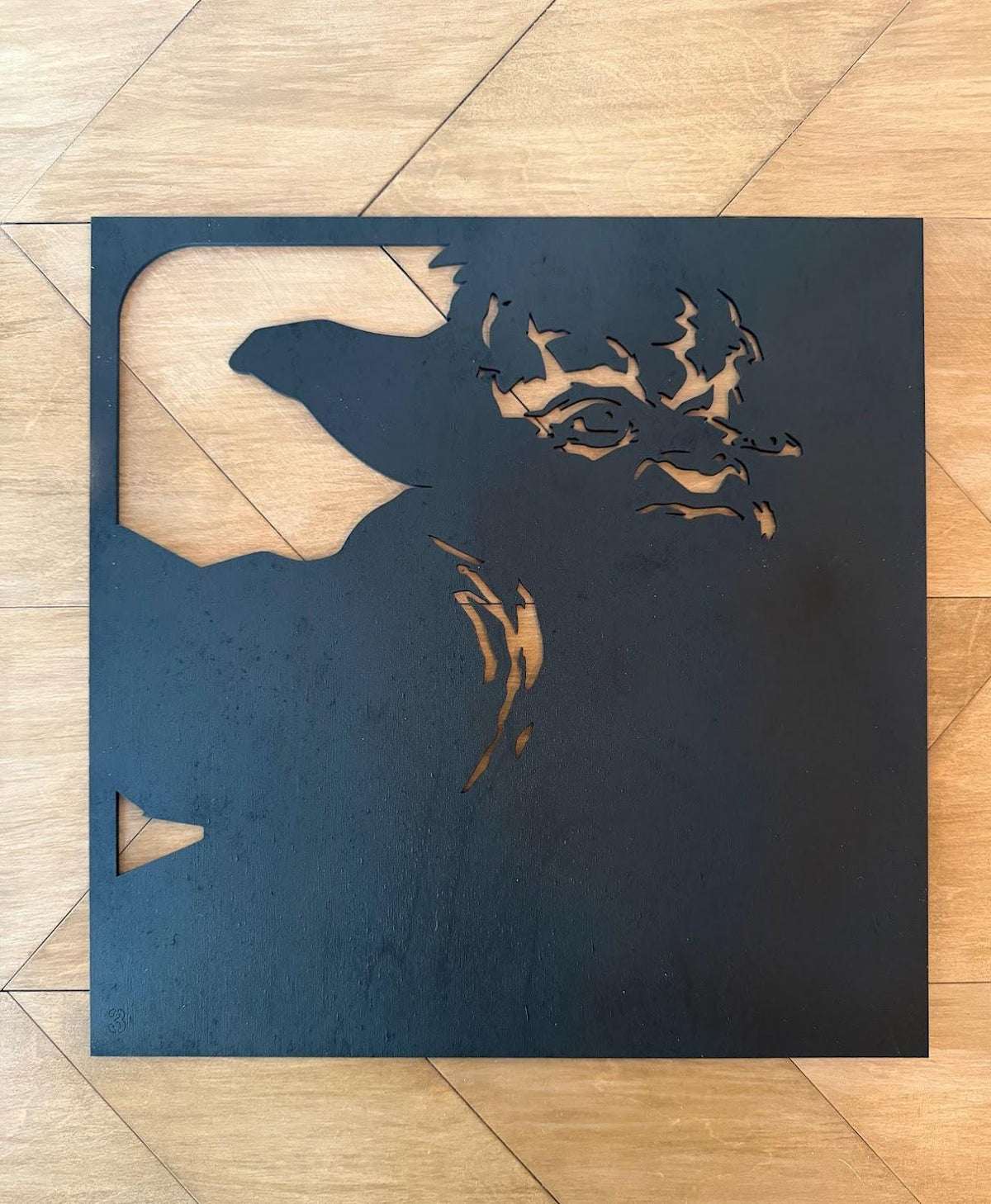 Yoda Layered Wood Wall Art | 3D Laser Cut Star Wars Decor | Hand-Painted 6-Layer Birch Jedi Master Art | Sci-Fi Gift
