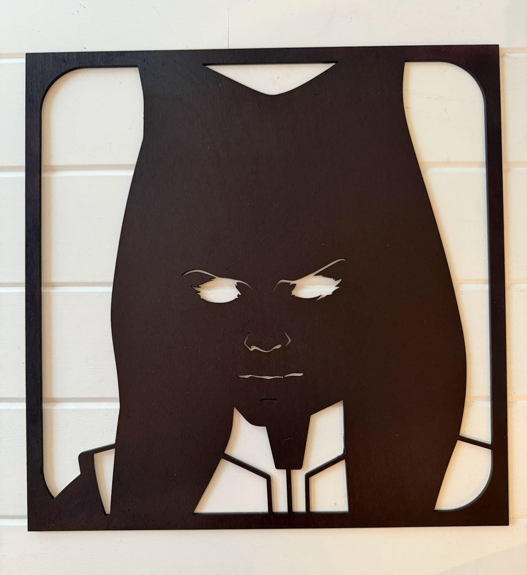 Ahsoka Tano Layered Wood Wall Art | Hand-Painted 3D Star Wars Decor | Laser Cut Birch Art | Clone Wars Sci-Fi Room Decor