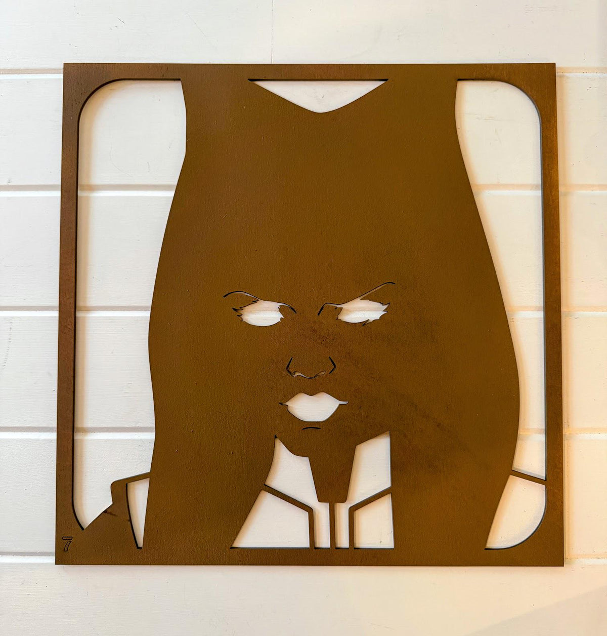 Ahsoka Tano Layered Wood Wall Art | Hand-Painted 3D Star Wars Decor | Laser Cut Birch Art | Clone Wars Sci-Fi Room Decor