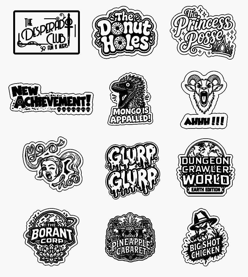 Dungeon Crawler Carl Hat | DCC Laser Engraved Leather Patch Hat | Choose Your Design | Princess Posse, Donut Holes, Desperado Club