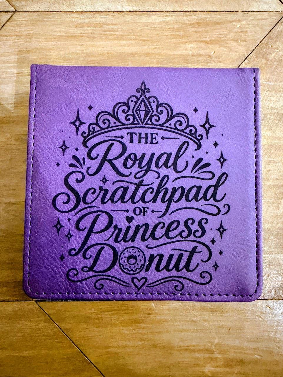 Dungeon Crawler Carl Note Pad Holder | Engraved Post It Note Holder | DCC Desk Accessory | Princess Donut | Carl | Mongo | Quasar Gift
