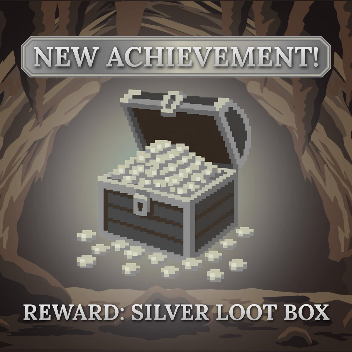 Silver Loot Box | Dungeon Crawler Carl Mystery Box | DCC Merch & Collectibles Gift Box | LitRPG Reader Surprise Box