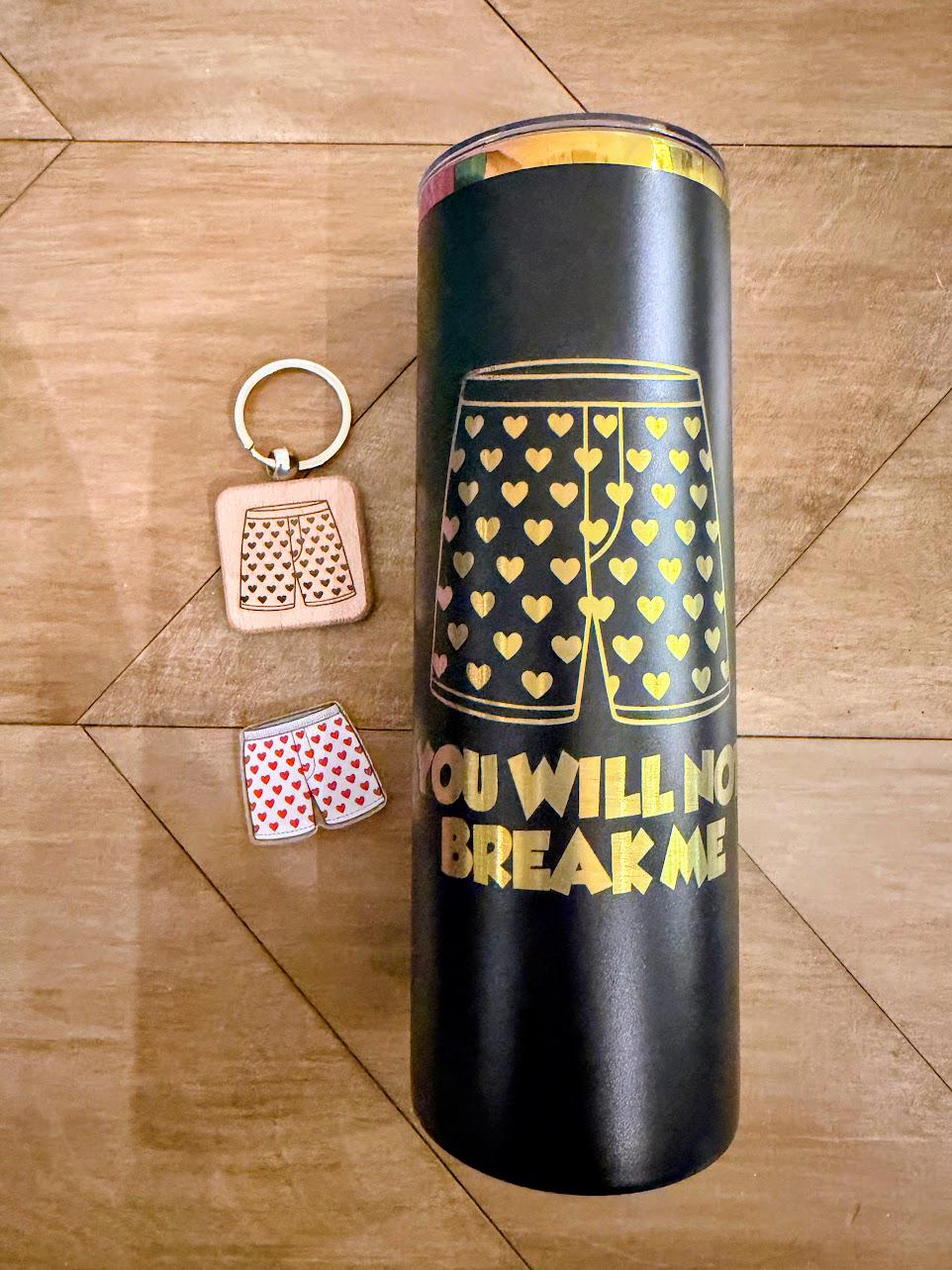 Dungeon Crawler Carl Gift Set | Choose Your Character | 20oz Engraved Tumbler, Acrylic Pin & Wooden Keychain | DCC Fan Gift
