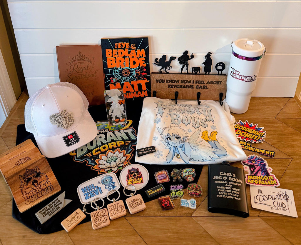 Celestial Loot Box | Dungeon Crawler Carl Mystery Box | DCC Collector Gift Set | Litrpg Merch, Glass Cube, Journal & More